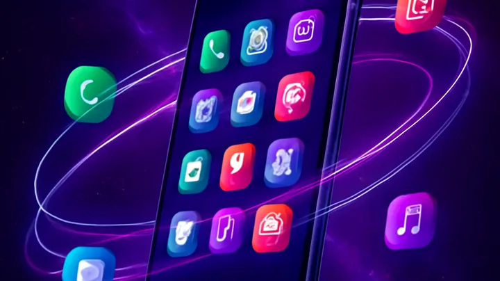 TKPK COM - Sleek smartphone floating in space TKPK COM Sleek smartphone floating in space